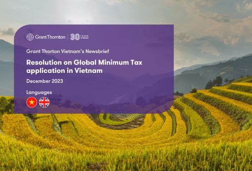 Resolution on Global Minimum Tax application in Vietnam